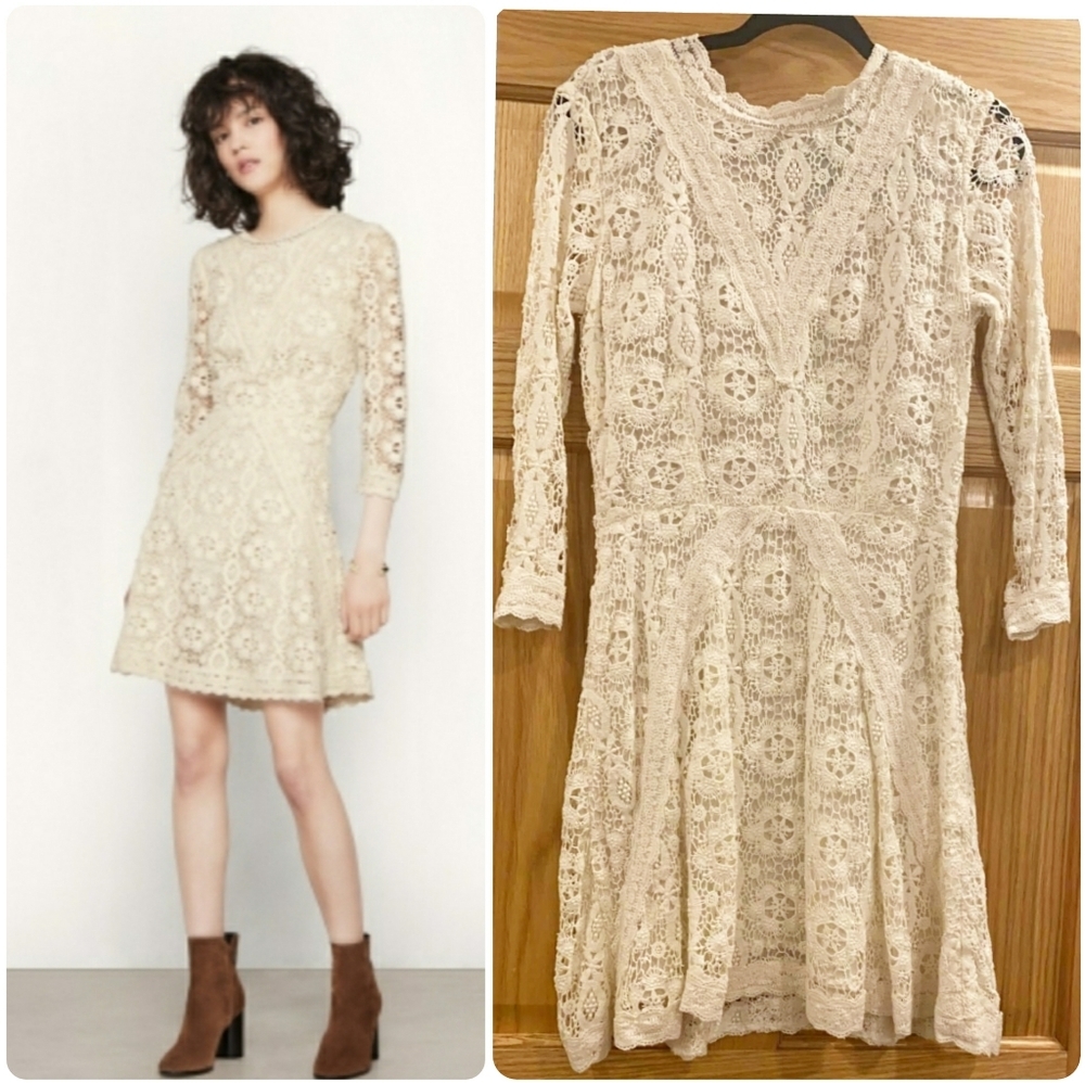 Maje Robe En Dentelle Lace Dress - Picture 2 of 16